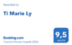 Félicitations de Booking à Ti Marie Ly