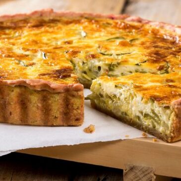 Tarte bretonne aux sardines, poireau et oignon