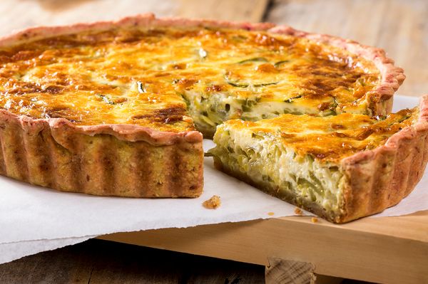 Tarte bretonne aux sardines, poireau et oignon